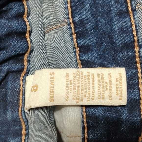 Justice Distressed Shorttalls Overalls size 8 - Picture 4 of 5